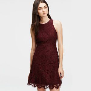 Ann Taylor Fit & Flare Lace Dress